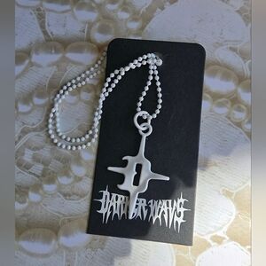 Dolls Kill White Silver Darker Wavs Collectable Pendant D Necklace